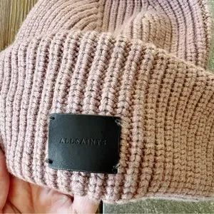ALL SAINTS Women’s Wool Knit Hat Mauve All Saints | Accessories | All Saints Womens Wool Knit Hat  main image 3